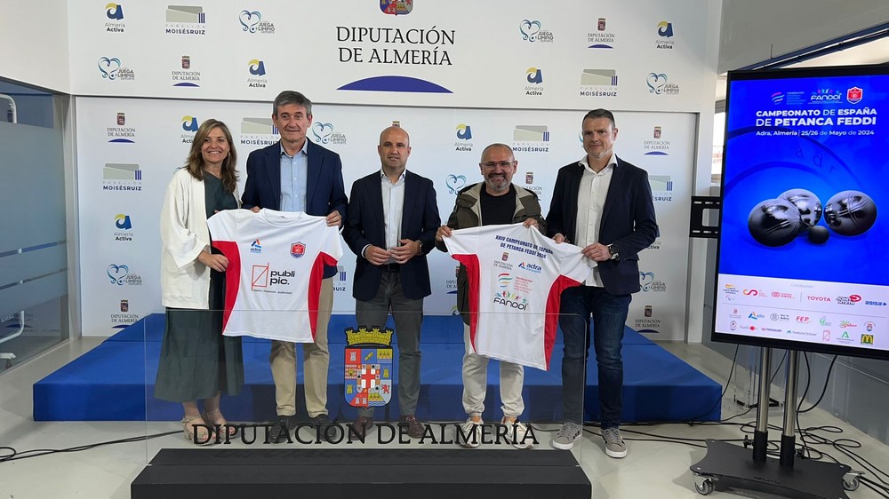 Diputación presenta el Campeonato de España de Petanca FEDDI 2024 que se celebrará en Adra