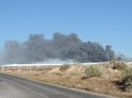 El incendio se ha podido ver desde cualquier punto de El Ejido.