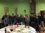 Jugadores, cuerpo técnico y directivos del club presentes en la cena navideña