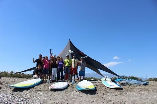 Con el Club de Windsurf y Kite Surf de Almerimar.