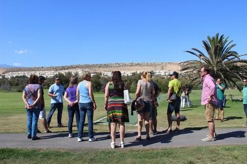 En el Campo de golf de Almerimar.