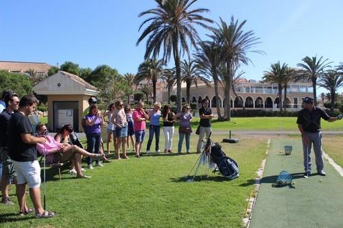 En el Campo de golf de Almerimar.