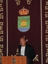 Momento del discurso del representante de la Asociación Cultural Athenaa