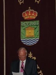 Momento del discurso de un agradecido Wim Kuipers