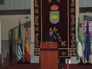 El alcalde de El Ejido, Francisco Góngora, en un momento de su discurso