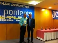 El Club Ciclista Cuidad de El Ejido fue premiado, galardón que recogió su presidente Juan Álvarez