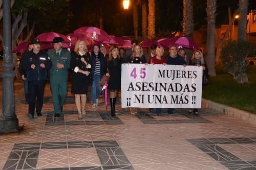 Marcha en Roquetas de Mar.