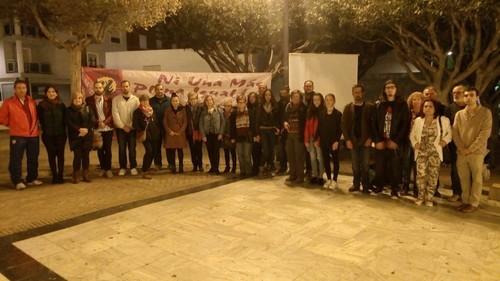 Acto organizado por IU El Ejido en la Plaza Mayor.