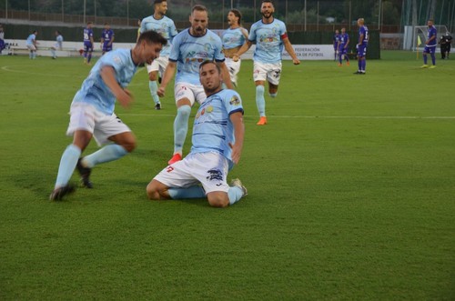 Celebración del gol ejidense.