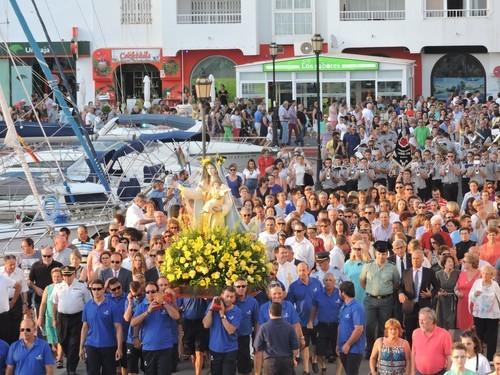 Procesión de la Virgen del Carmen en Almerimar y Balerma