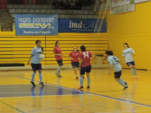 Las chicas del CD El Ejido FS mejoran su juego y logran sumar ante el Andarax Alhama