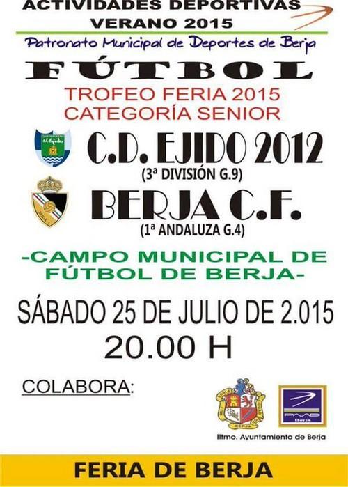El CD El Ejido jugará, este sábado, su primer partido de pretemporada ante el Berja C.F.