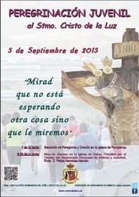 El 5 de Septiembre se celebrará la peregrinación juvenil organizada por la Hermandad del Stmo. Cristo de la Luz.