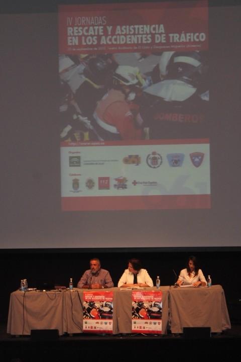 El 061, Bomberos y Guardia Civil presentan en Almería el procedimiento de actuación conjunto ante accidentes de tráfico