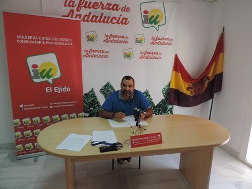 Izquierda Unida El Ejido denuncia falta de previsión en el Ayuntamiento ante la alerta por lluvias