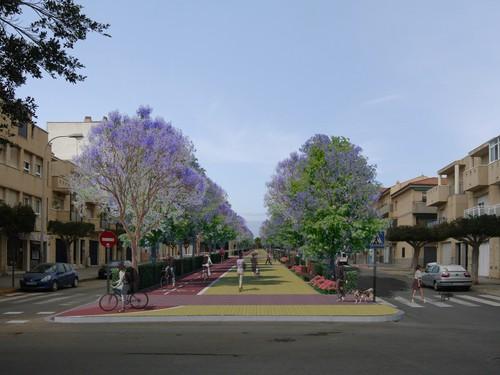 El proyecto de mejora del Paseo de Las Lomas entra en su recta final con el ajardinamiento de la zona y la finalización del carril bici
