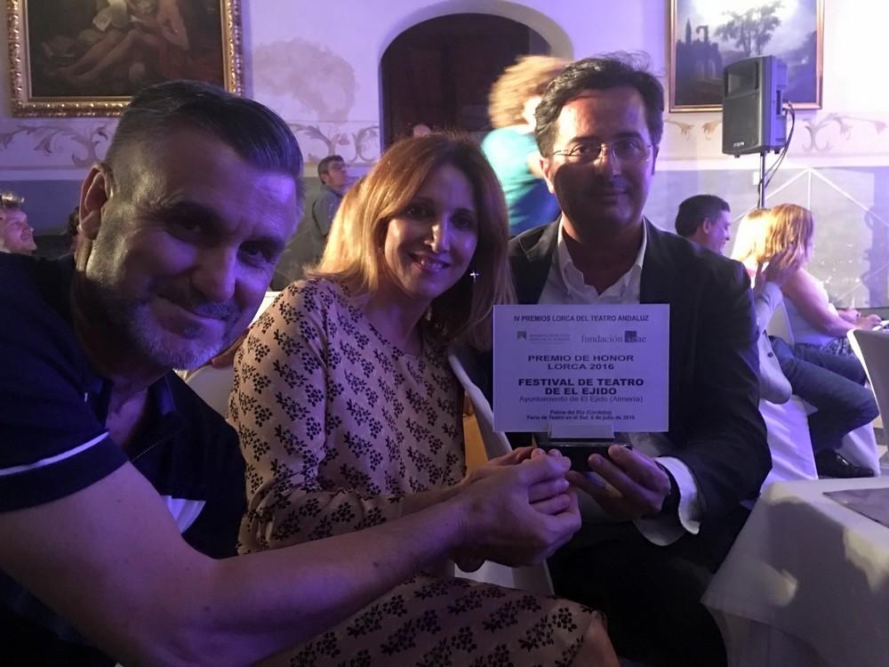 El Festival de Teatro de El Ejido recibe el Premio Lorca de Honor 2016 como referente nacional de las artes escénicas