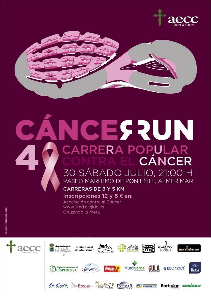 Almerimar acogerá este sábado la IV Carrera Popular contra el Cáncer como el evento solidario y deportivo con el que recaudar fondos para la AECC
