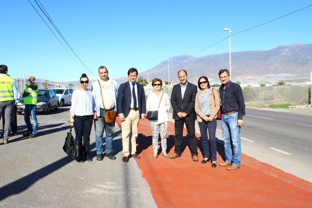 La Junta licita por 1,56 millones de euros las obras de 12  kilómetros de vía ciclista en El Ejido