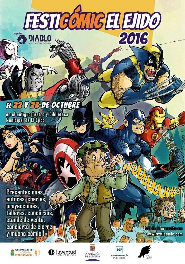 El Teatro Municipal de El Ejido se convertirá este fin de semana en el gran epicentro del cómic de la provincia