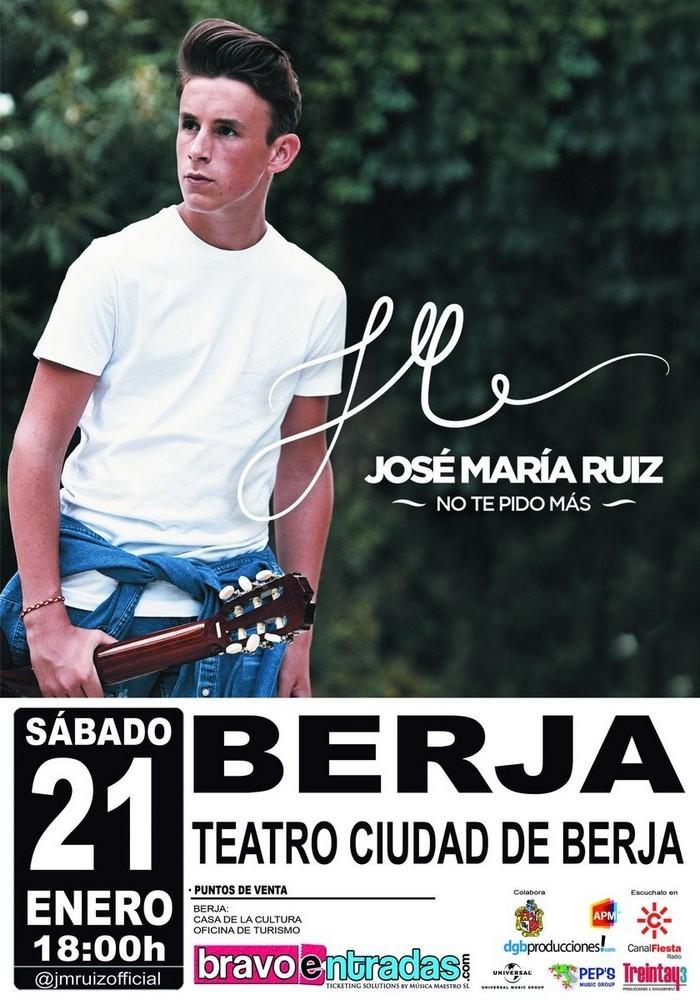 José María Ruiz, de 'La Voz Kids', ofrecerá un concierto en el Teatro de Berja el 21 de enero