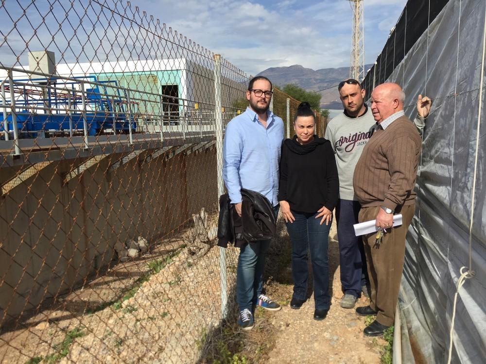 IU El Ejido solicitará al pleno que se inste a ACUAMED y Gobierno central a incluir en el presupuesto de 2017 la expropiación o permuta de las fincas  afectadas por la EDAR