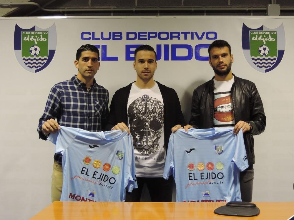 El CD El Ejido presenta oficialmente a Sergio Martín, Sergio Narváez y Álex Chico