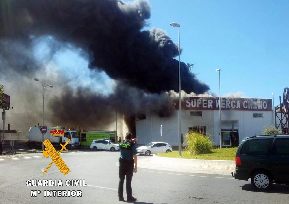 La Guardia Civil detiene al autor de un delito de incendio en una nave industrial de Adra