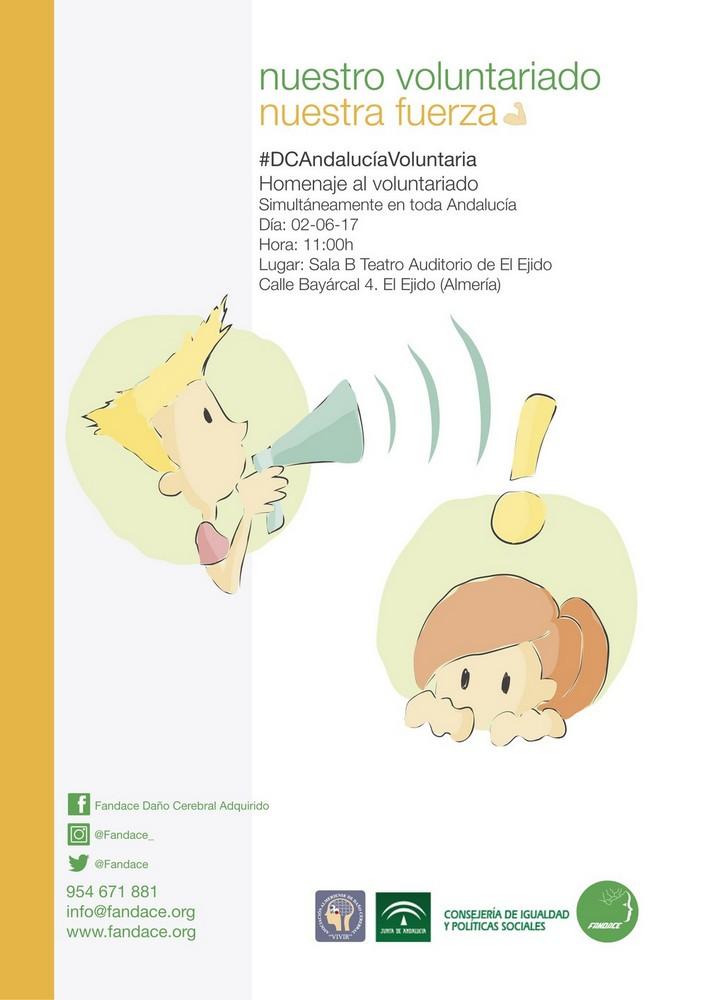 FANDACE homenajea al voluntariado andaluz simultáneamente en toda Andalucía