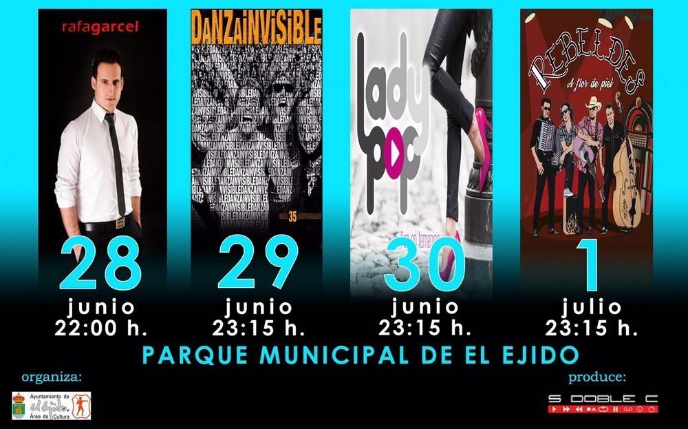 Danza Invisible, Los Rebeldes, Rafael Garcés y Lady Pop conforman la programación de conciertos de San Isidro