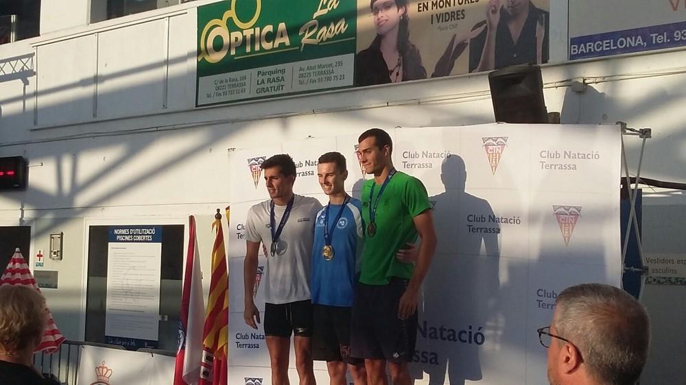 Manu Martos, triple oro en el Campeonato de España en Terrassa
