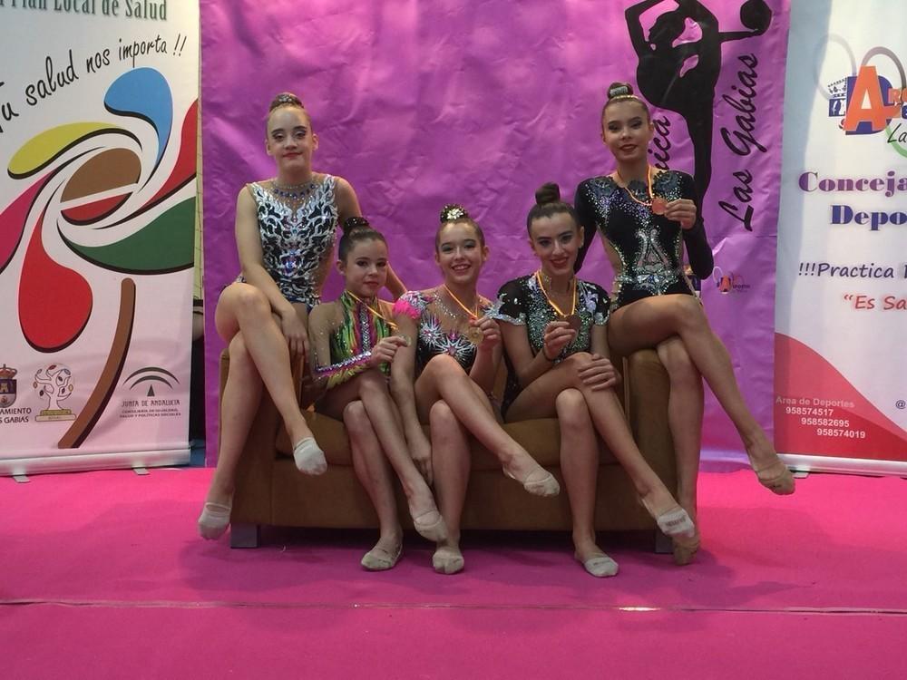 El Club Rítmica El Ejido consigue nuevos podios en Murcia y Granada