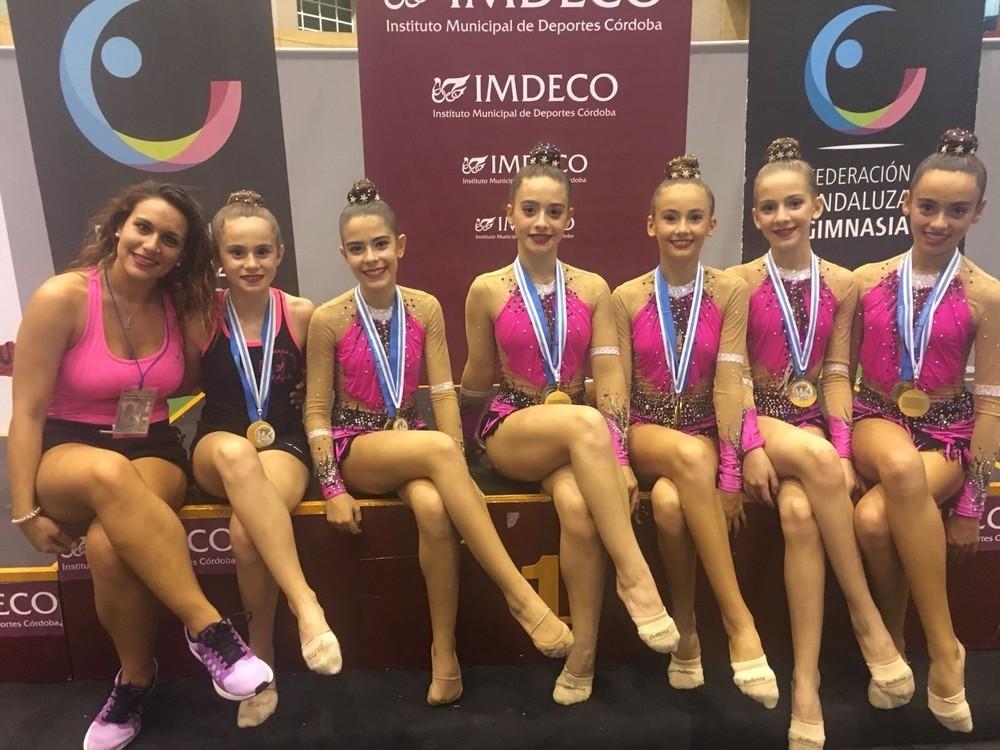 El conjunto infantil Precopa de Rítmica El Ejido, campeón de Andalucía