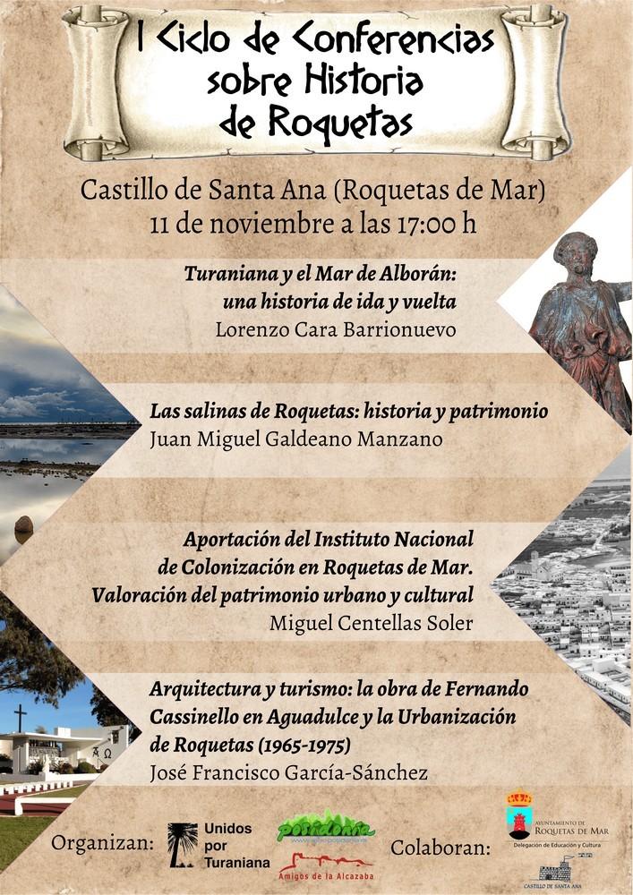 Unidos por Turaniana organiza el I Ciclo de Conferencias sobre Historia de Roquetas