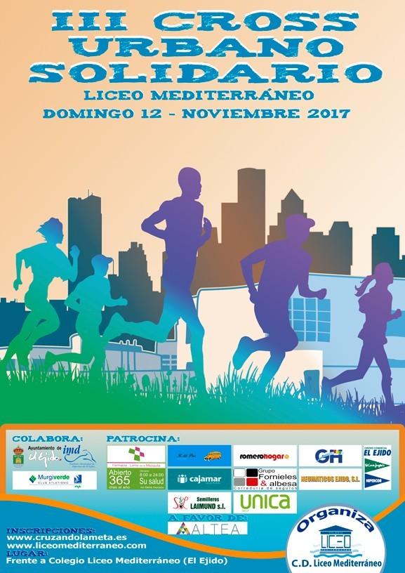 Los participantes en el III Cross Urbano Solidario - Colegio Liceo Mediterráneo correrán a favor de ALTEA