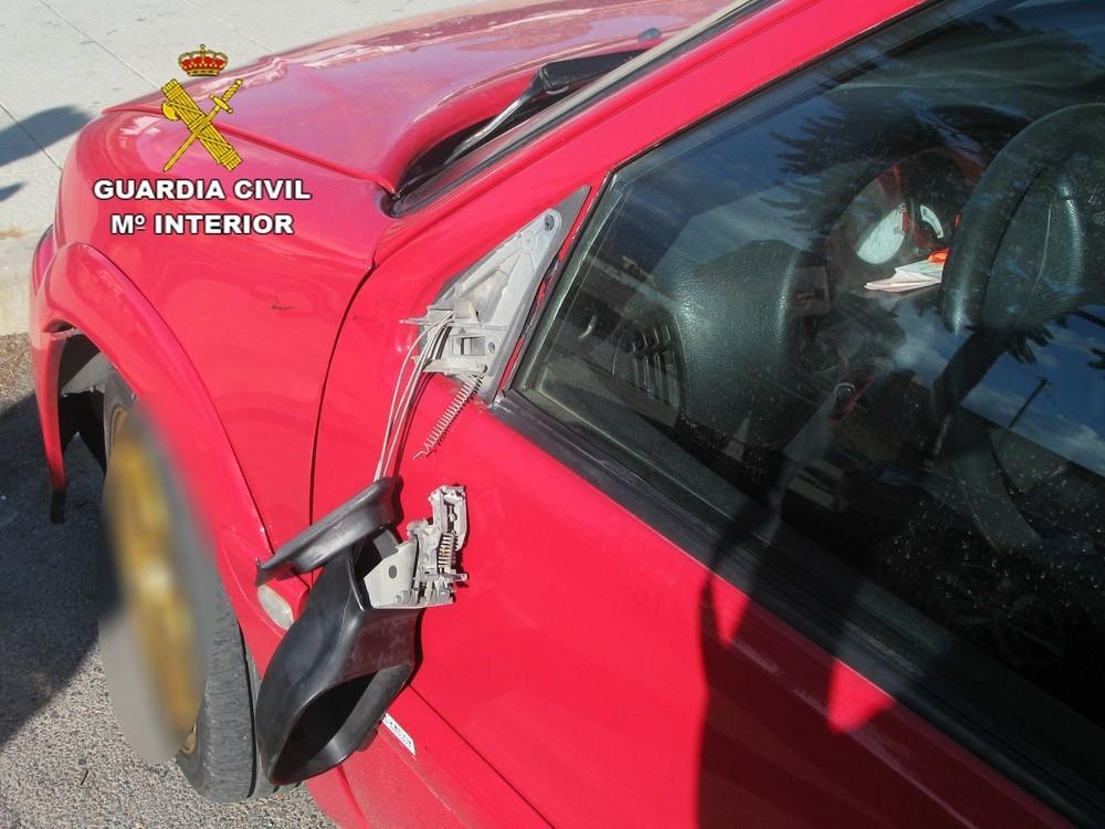La Guardia Civil detiene al autor de los daños ocasionados en 10 vehículos en una sola noche en Los Llanos de Vícar y La Mojonera