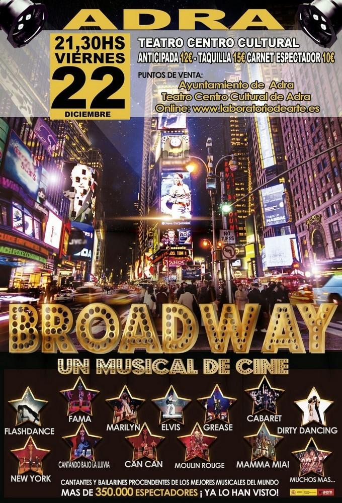 ‘Broadway, un musical de cine’ este viernes en el Centro Cultural de Adra