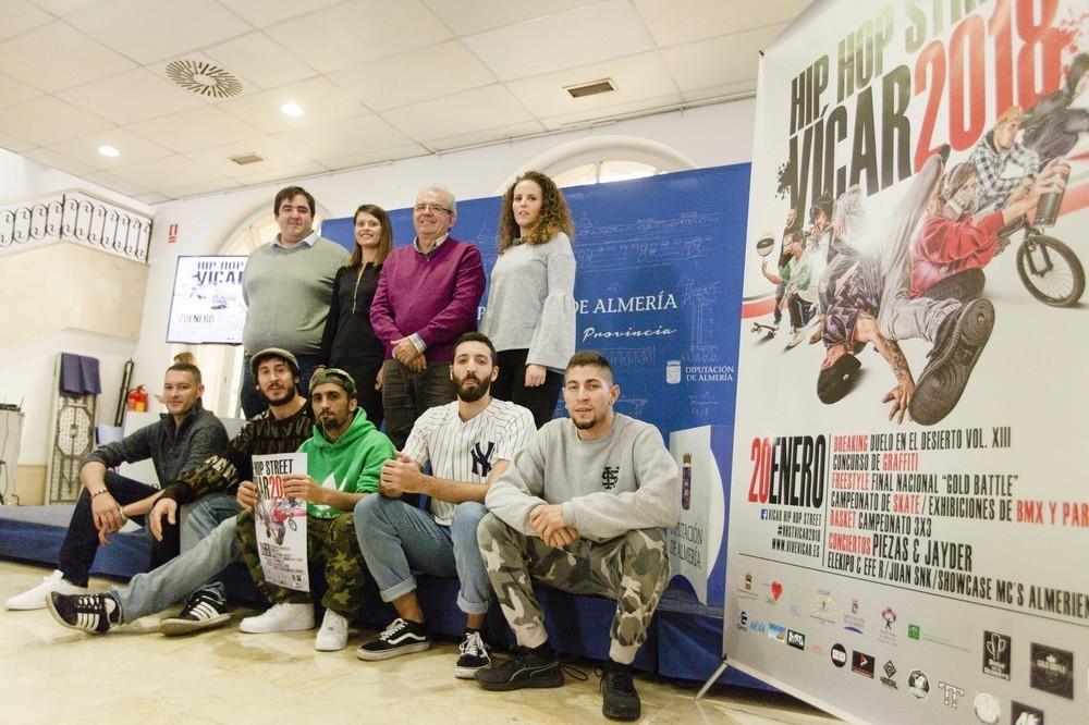 Diputación y Vícar presentan la XIV edición del Festival de Arte Urbano 'Hip Hop Street'