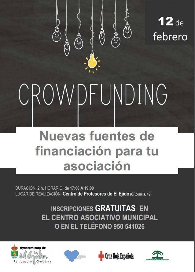 Un taller sobre 'Crowdfunding' introducirá a las asociaciones del municipio en la búsqueda de nuevas fuentes de financiación para sus proyectos