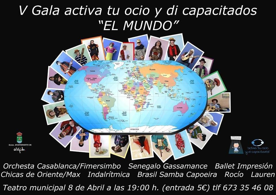 La Asociación 'Activa Tu Ocio y Dí Capacitados' celebra este domingo su V Gala Solidaria poniendo en valor las distintas culturas y lenguas de 'El Mundo'