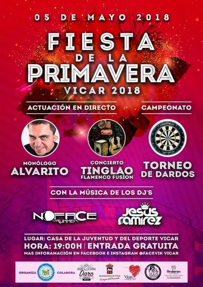 Actuaciones en directo y campeonato de dardos en la Fiesta de la Primavera de Vícar
