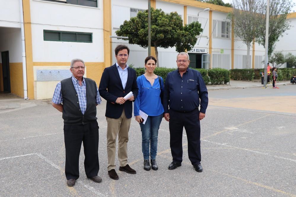Góngora pide a la Junta inversiones urgentes en educación y deje de dilatar la reforma integral que necesita el CEIP Solymar