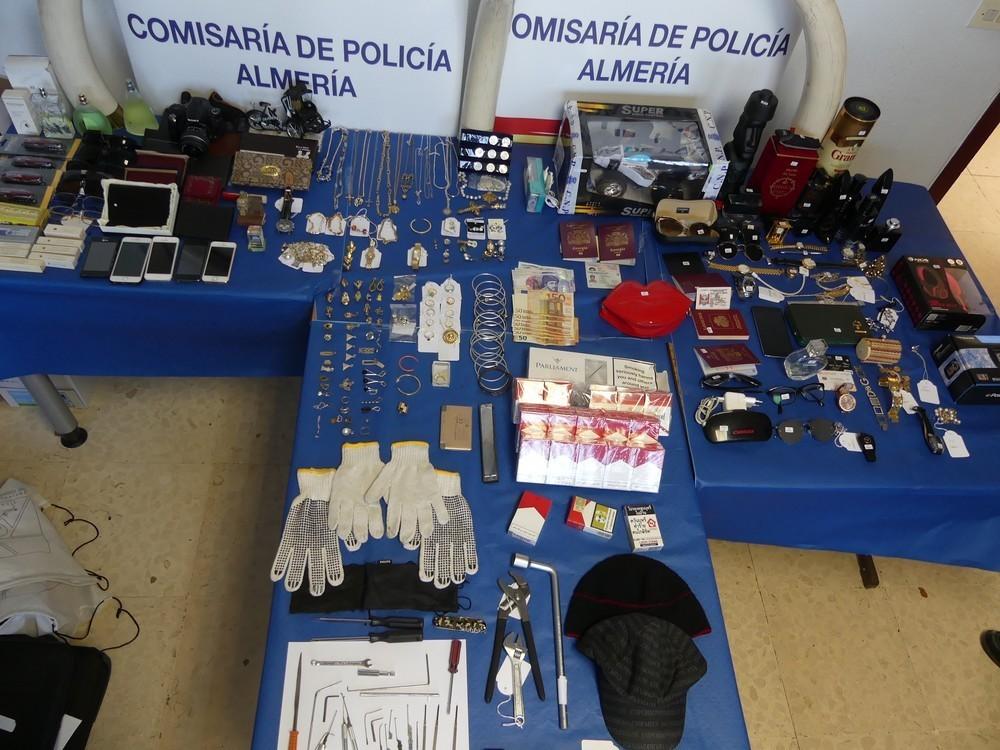 La Policía Nacional desarticula un grupo organizado itinerante responsable de 14 robos en viviendas