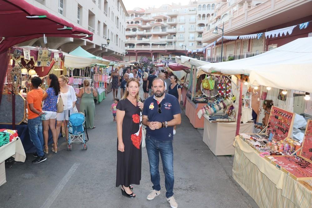 Gran acogida del mercado medieval en Almerimar
