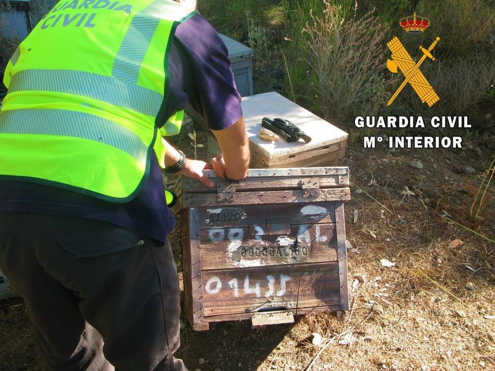 La Guardia Civil detiene al autor de varios hurtos en explotaciones apícolas de Dalías en los que sustrajo más de 230 colmenas