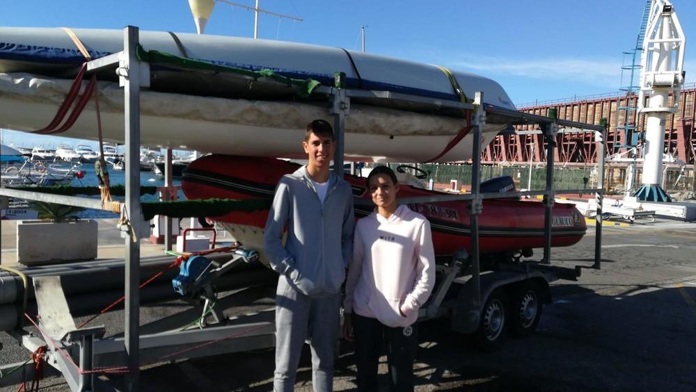 Manuel Vargas y Paula González representarán al Club Náutico de Adra en el Campeonato de España de regatas Clase Láser 4.7