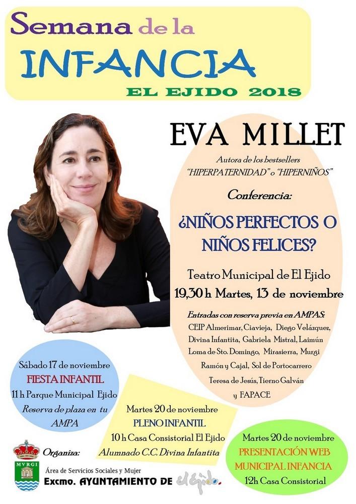 La Semana de la Infancia contará con la presencia de la escritora y periodista Eva Millet