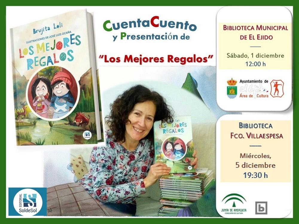 La Biblioteca Municipal de El Ejido acoge el cuentacuentos de la Brujita Loli con 'los mejores regalos'