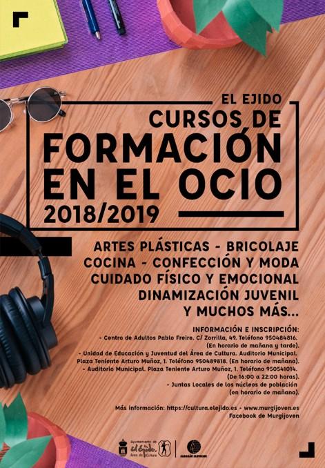 El Ejido propone más de 40 'Cursos y Talleres de Formación en el Ocio'