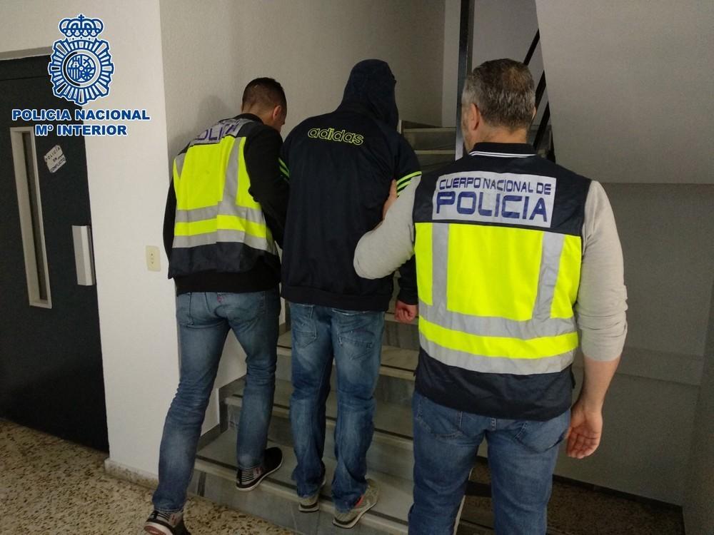 La Policía Nacional detiene en El Ejido a un prófugo  francés buscado por tráfico de drogas